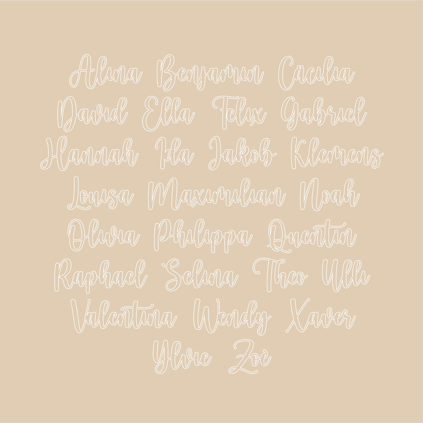 Set Cake Topper Name mit Taube