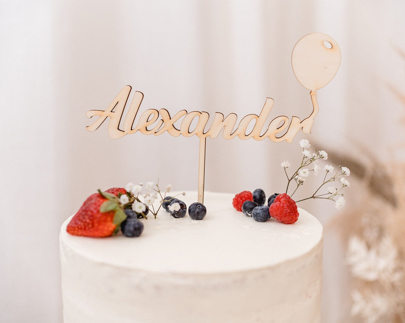 Cake Topper Name Ballon