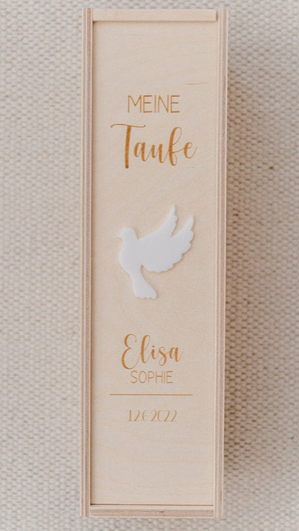 Kerzenbox Meine Taufe „Taube“