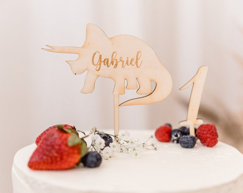 Decorazione per torta a forma di dinosauro