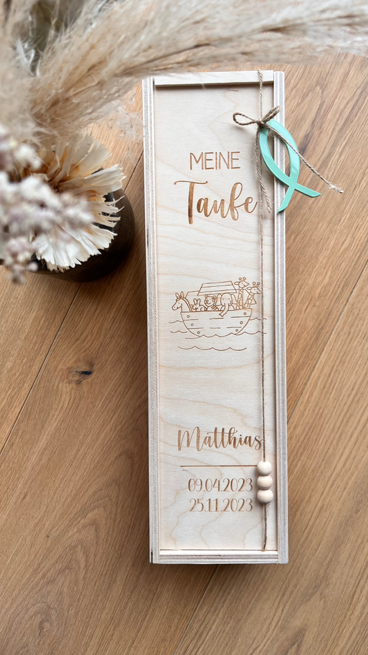 Kerzenbox Meine Taufe "Arche Noah"