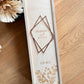 Kerzenbox für Hochzeit Eucalyptus mit Acryl Raute