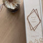 Kerzenbox für Hochzeit Eucalyptus mit Acryl Raute