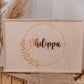 Erinnerungsbox Blätterkranz rosè