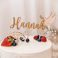 Set Cake Topper Name mit Taube