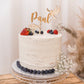 Set Cake Topper Name mit Taube