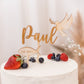 Set Cake Topper Name mit Taube