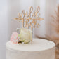 Cake Topper "wild & three"