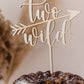 Cake Topper "two wild"