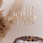 Cake Topper "wild & three"