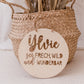 Namensschild „sei frech, wild und wunderbar“