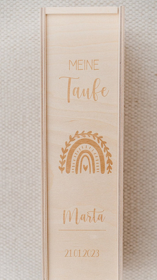 Kerzenbox Meine Taufe „Regenbogen“